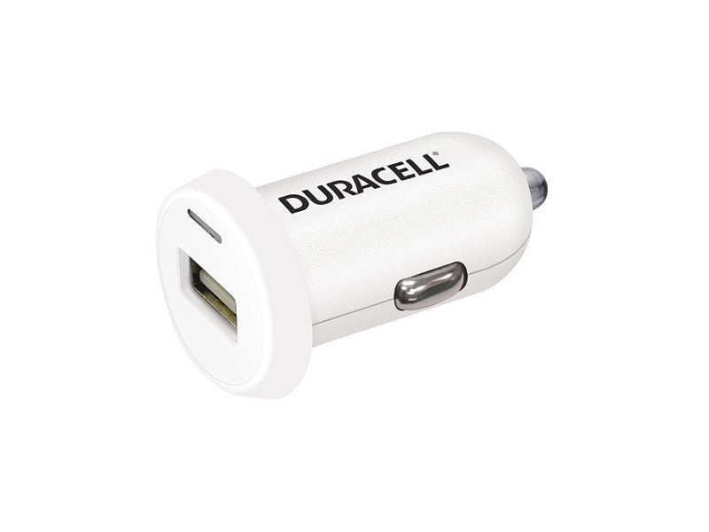 Incarcator auto USB Duracell 2.4A 12V alb