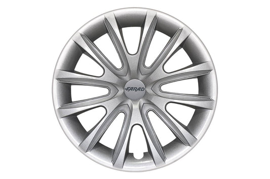 Capace roti Farad 15" model 240/15, gri cu dungi gri deschis si capace interioare, 4 bucati.