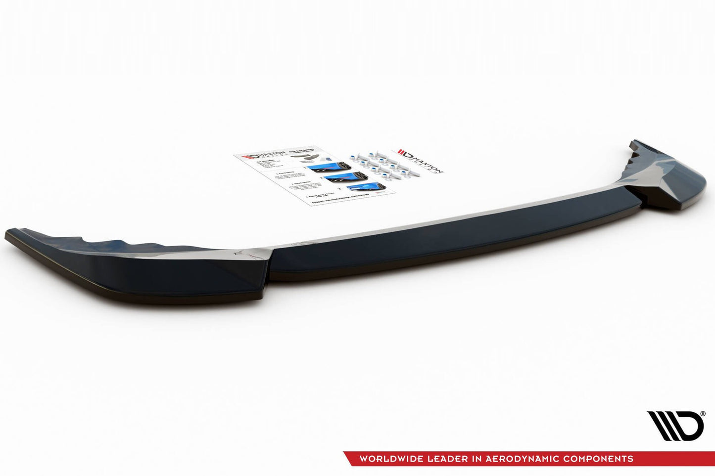 Maxton Design insert difuser spate Sportline pentru Skoda Karoq (dupa 2017), negru mat
