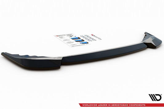 Maxton Design insert difuzor spate Sportline pentru Skoda Karoq (după 2017), negru mat