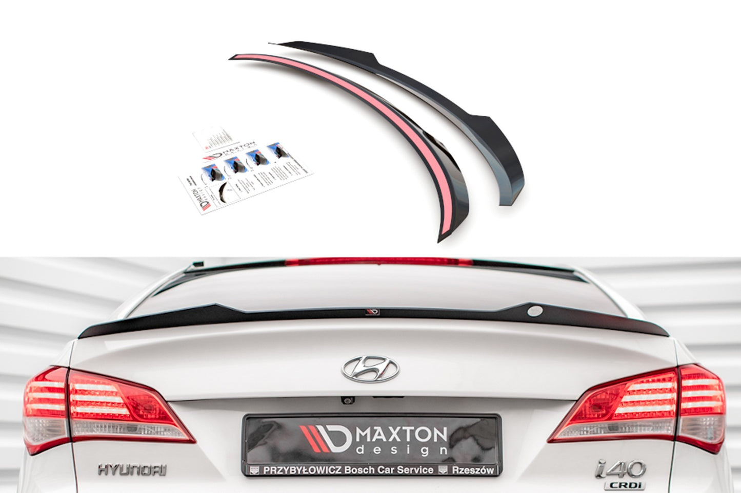 Inserție portbagaj Maxton Design pentru Hyundai i40 sedan (2011-2014), negru lac