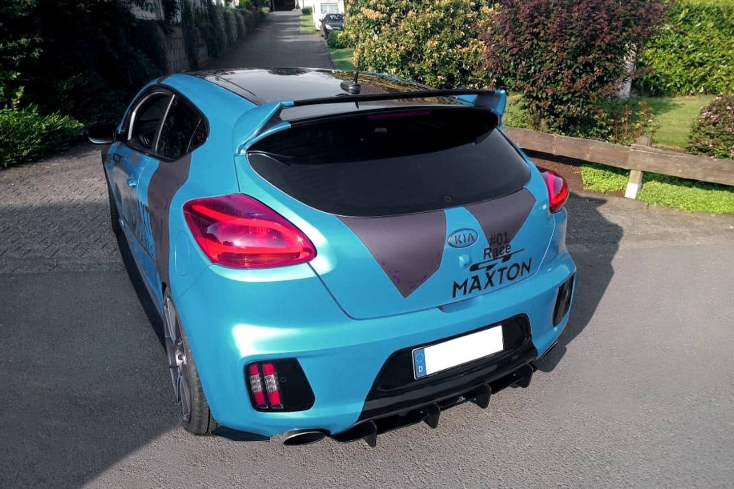 Extensie bara spate Maxton Design GT pentru Kia Ceed, Pro Ceed (2013-2018), negru mat