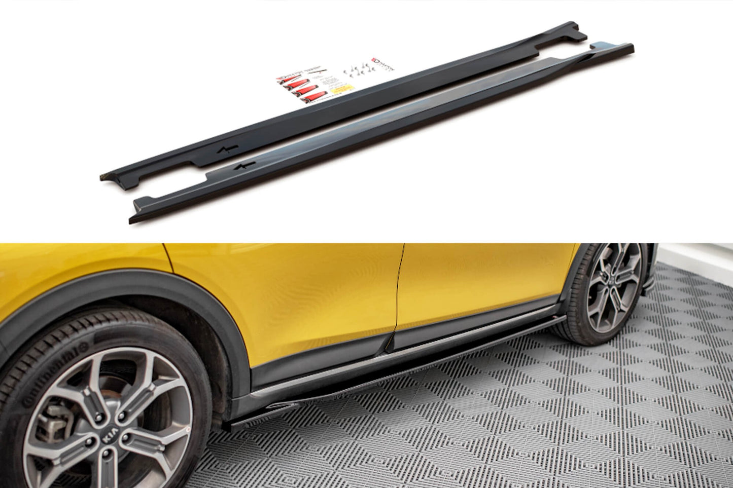 Maxton Design praguri pentru Kia Xceed (dupa 2019), culoare carbon