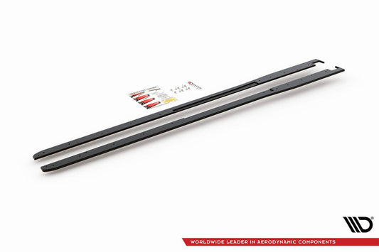 Insertii pentru praguri tip Racing Maxton Design pentru Toyota Yaris GR (dupa 2020), negru mat