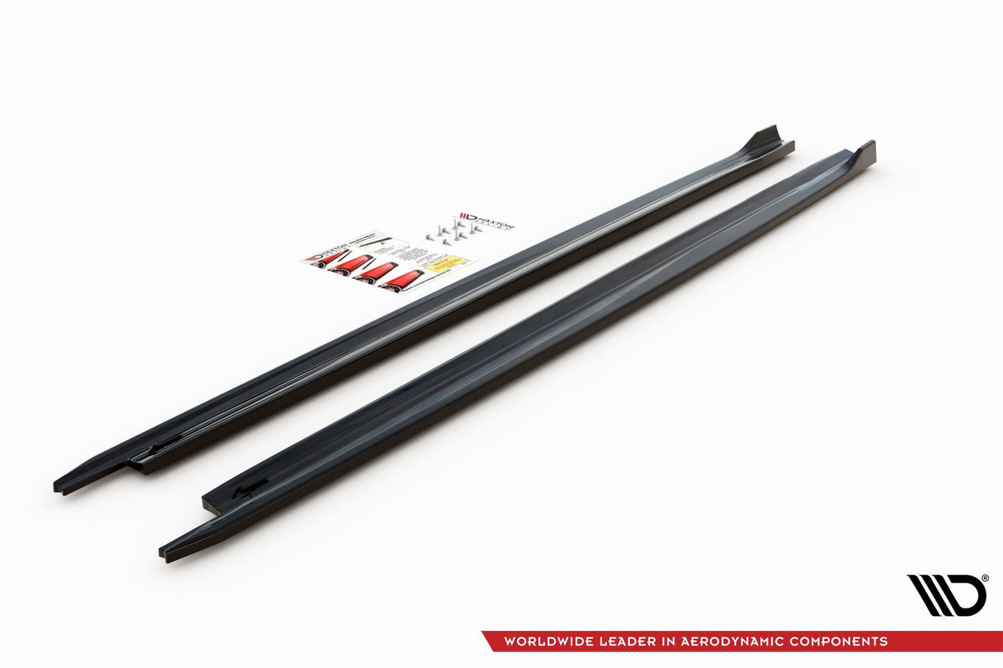 Maxton Design praguri versiunea 1 pentru Skoda Octavia (dupa 2019), negru lac