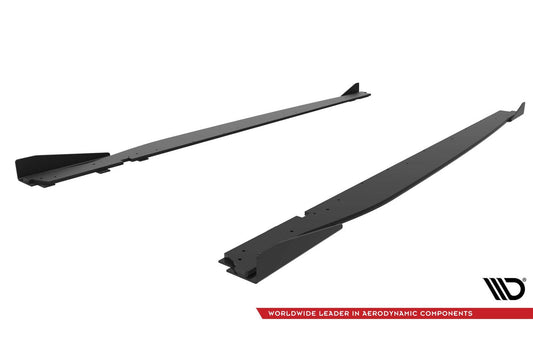 Maxton Design praguri laterale versiunea 1 pentru Toyota GR86 (dupa 2021), negru mat