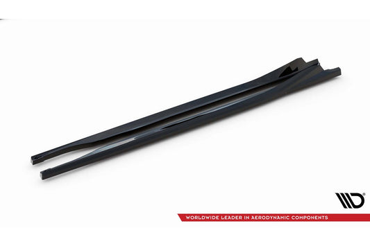 Maxton Design praguri laterale versiunea 1 pentru Toyota GR86 (dupa 2021), lac negru