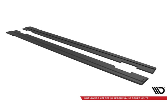 Praguri laterale Maxton Design versiunea 2 pentru Hyundai i30 N hatchback (2017-), negru mat