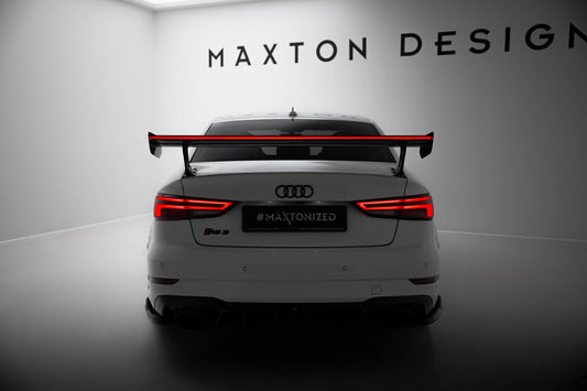 Eleron din carbon cu LED, compatibil cu Audi A3 / A3 S-Line / S3 / RS3 Sedan 8V / 8V Facelift (2013-2020)