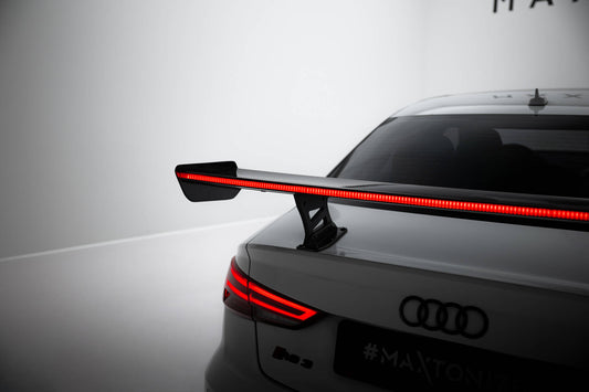 Eleron din carbon cu LED, Audi A3 / A3 S-Line / S3 / RS3 Sedan 8V / 8V Facelift (2013-2020)