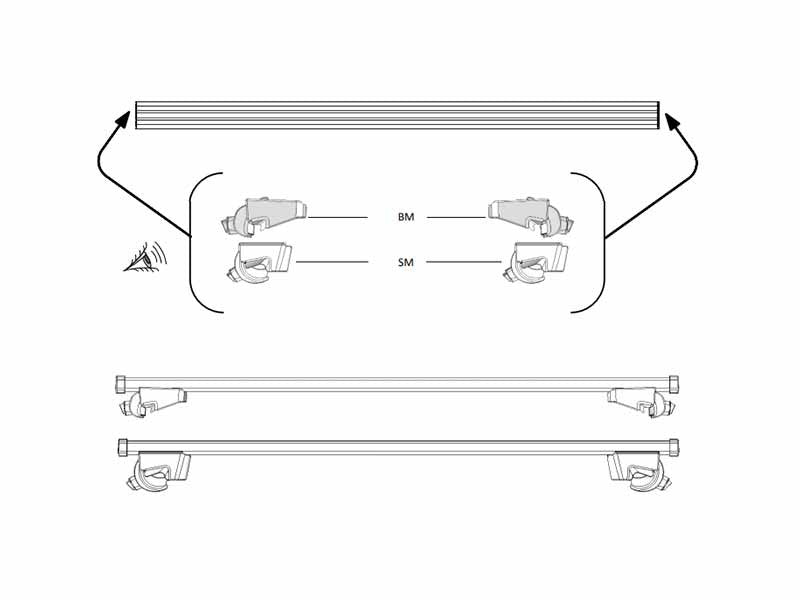 Set bare aluminiu Farad 100 Classic