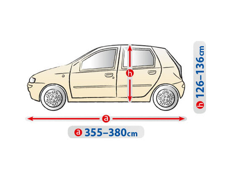 Husa Kegel Optimal series marimea M1 bej/gri pentru hatchback