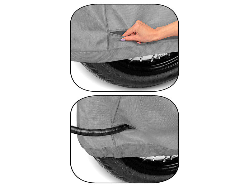 Husa Moto Kegel - Basic, pentru Motociclete Cruiser / Chopper cu Top Case, gri