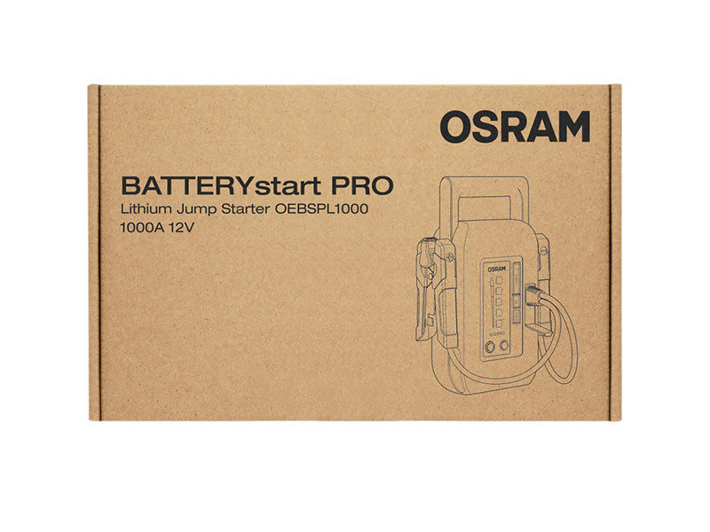 Baterie externa Osram BATTERYstart 1000 Fast recharge pentru pornirea motorului, 8000mAh, 1000-1500A.
