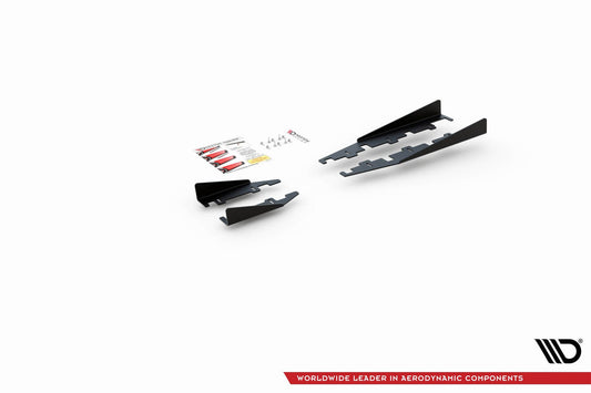 Praguri laterale Maxton Design pentru Toyota Yaris GR (dupa 2020), negru lucios