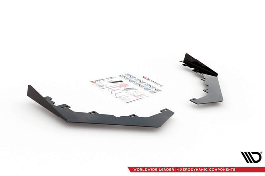 Aripioare spoiler pentru bara fata GR Maxton Design pentru Toyota Yaris (dupa 2020), negru lucios