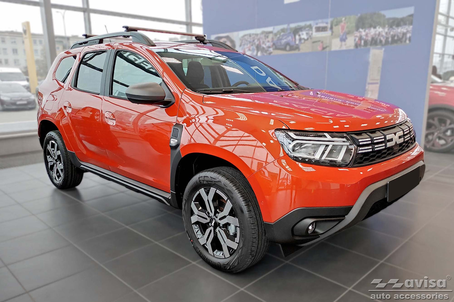 Protectie bara spate Avisa pentru Dacia Duster (2017-2021, dupa 2021), negru mat