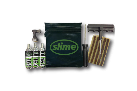 Kit de reparare anvelope Slime - Unelte, dopuri si CO2