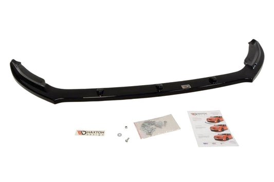Maxton Design Front Splitter, Version 2, for Skoda Octavia MK3 (2013-2016) Standard Front Bumper, Matte Black