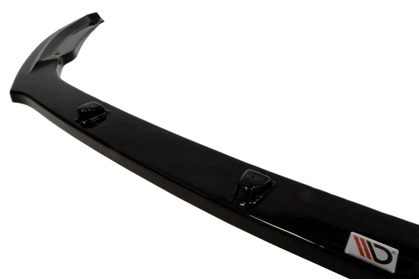 Maxton Design Front Splitter, Version 2, for Skoda Octavia MK3 (2013-2016) Standard Front Bumper, Matte Black