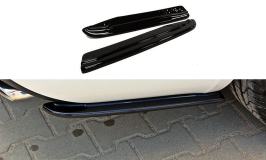Maxton Design Side Skirt Extensions for Skoda Octavia RS hatchback, station wagon (2013-2019) Rear Bumper, Carbon Look