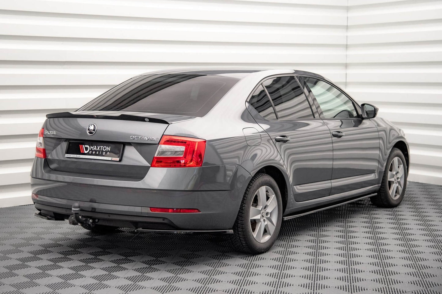 Maxton Design Trunk Spoiler for Skoda Octavia sedan (2016‑2020), Matte Black