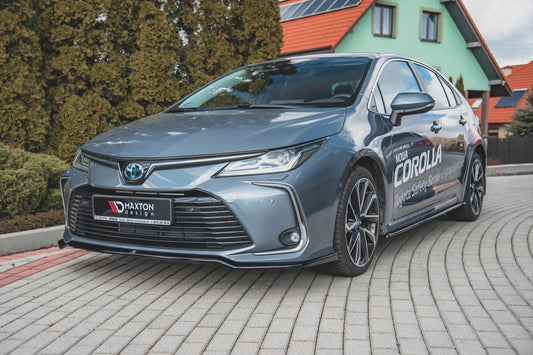 Spoiler bara fata Maxton Design pentru Toyota Corolla sedan (2019-), negru lacuit