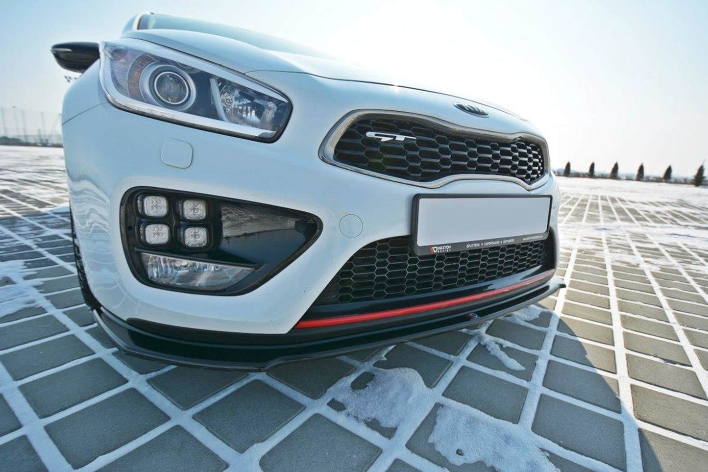 Spoiler fata bara GT Maxton Design pentru Kia Ceed, Pro Ceed (2013-2018), negru mat