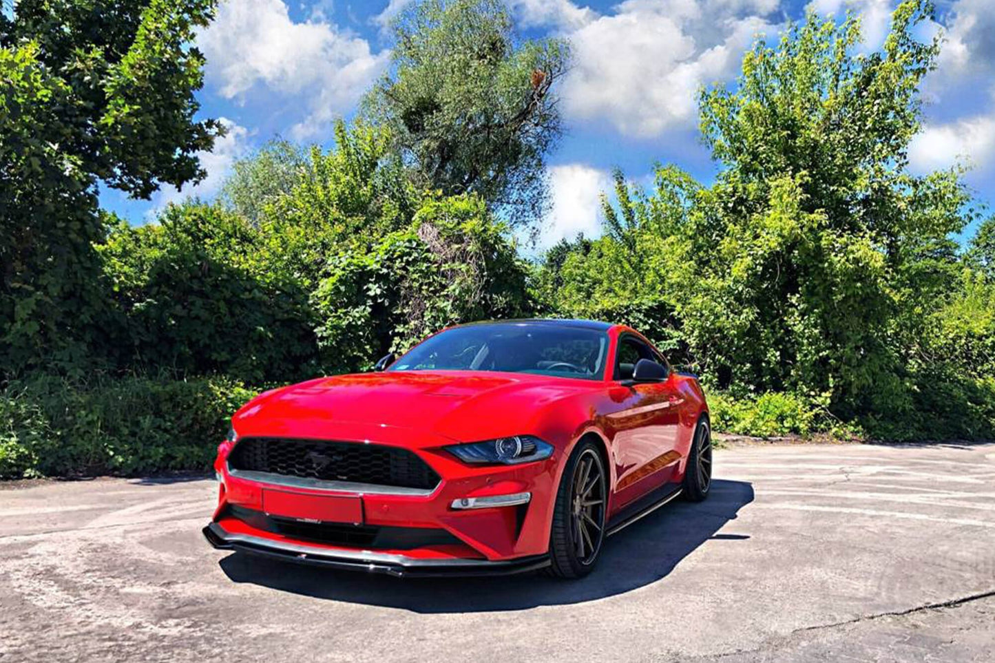 Maxton Design spoiler pentru bara fata standard Ford Mustang (2018-), culoare carbon