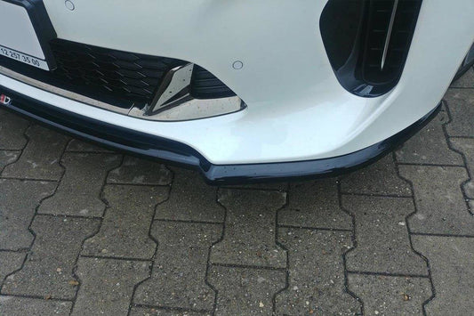 Maxton Design versiune 1 spoiler pentru bara fata GT a Kia Stinger (2017+), lac negru