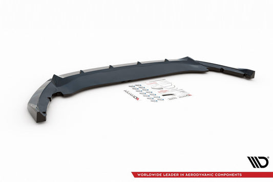 Spoiler Maxton Design V1 for the standard front bumper of the Skoda Octavia (2019 onwards), carbon look