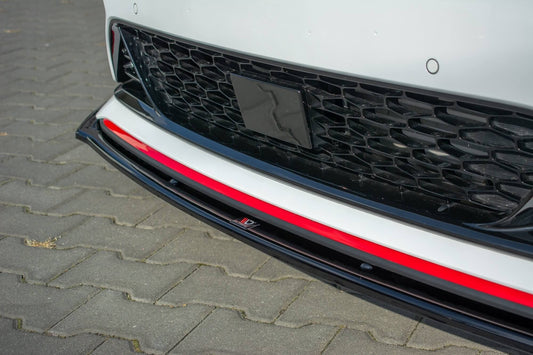 Spoiler Maxton Design versiunea 3 pentru bara fata GT a Kia Pro Ceed (2018-), lac negru