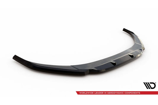 Splitter Maxton Design versiunea 1 pentru bara fata a Hyundai i30 (2020-), negru lac
