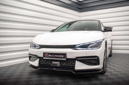 Spoiler fata versiunea 1 Maxton Design pentru Kia EV6 GT-Line MK1 (2021-), lac negru