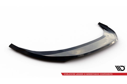 Spoiler Maxton Design versiunea 1 pentru bara fata a VW Passat B9 (dupa 2024), lac negru