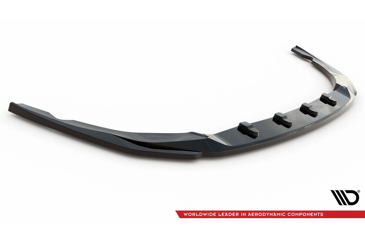 Maxton Design spoiler bară față versiunea 2 pentru Kia Optima Mk4 (2018-2020), negru lucios