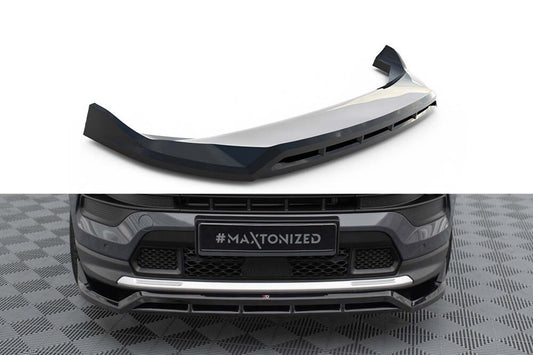 Spoiler bara fata Maxton Design pentru Jeep Compass Limited (dupa 2021), negru lacuit