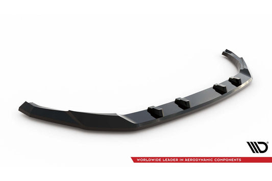 Maxton Design spoiler pentru bara fata GT-Line a Kia EV9 (2023+), negru lac