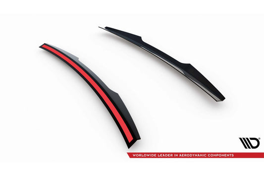 Maxton Design spoiler plafon pentru Ford Fiesta Standard / ST / ST-Line (2017‑2024), negru lacuit