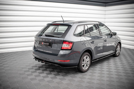 Maxton Design bara spate spoiler pentru Skoda Fabia Combi (dupa 2019), lac negru