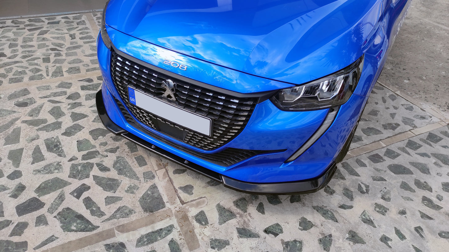 Motordrome Design splitter versiunea 1 pentru Peugeot 208 Mk2 (2019+)