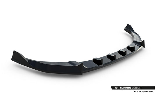 Splitter Maxton Design pentru bara fata a Hyundai Tucson MK4 Facelift (2024-), negru lac