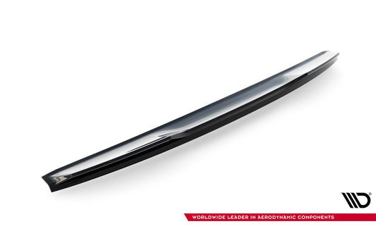 Maxton Design Front Splitter V1 for Skoda Superb (post-2024) Front Bumper, Gloss Black