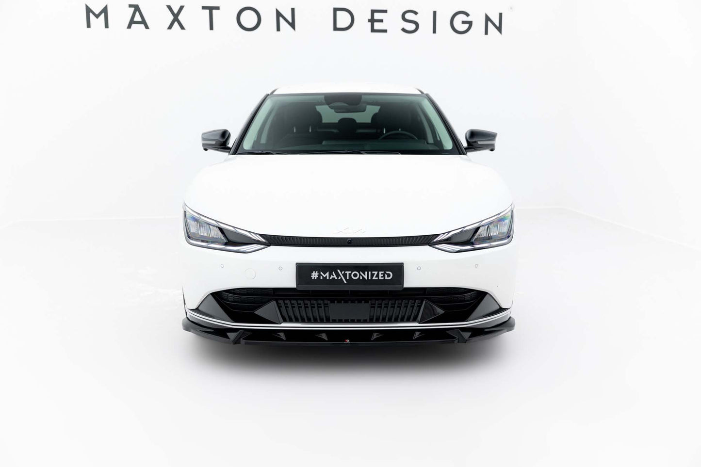 Spoiler fata bara Maxton Design pentru Kia EV6 (2021-), lac negru