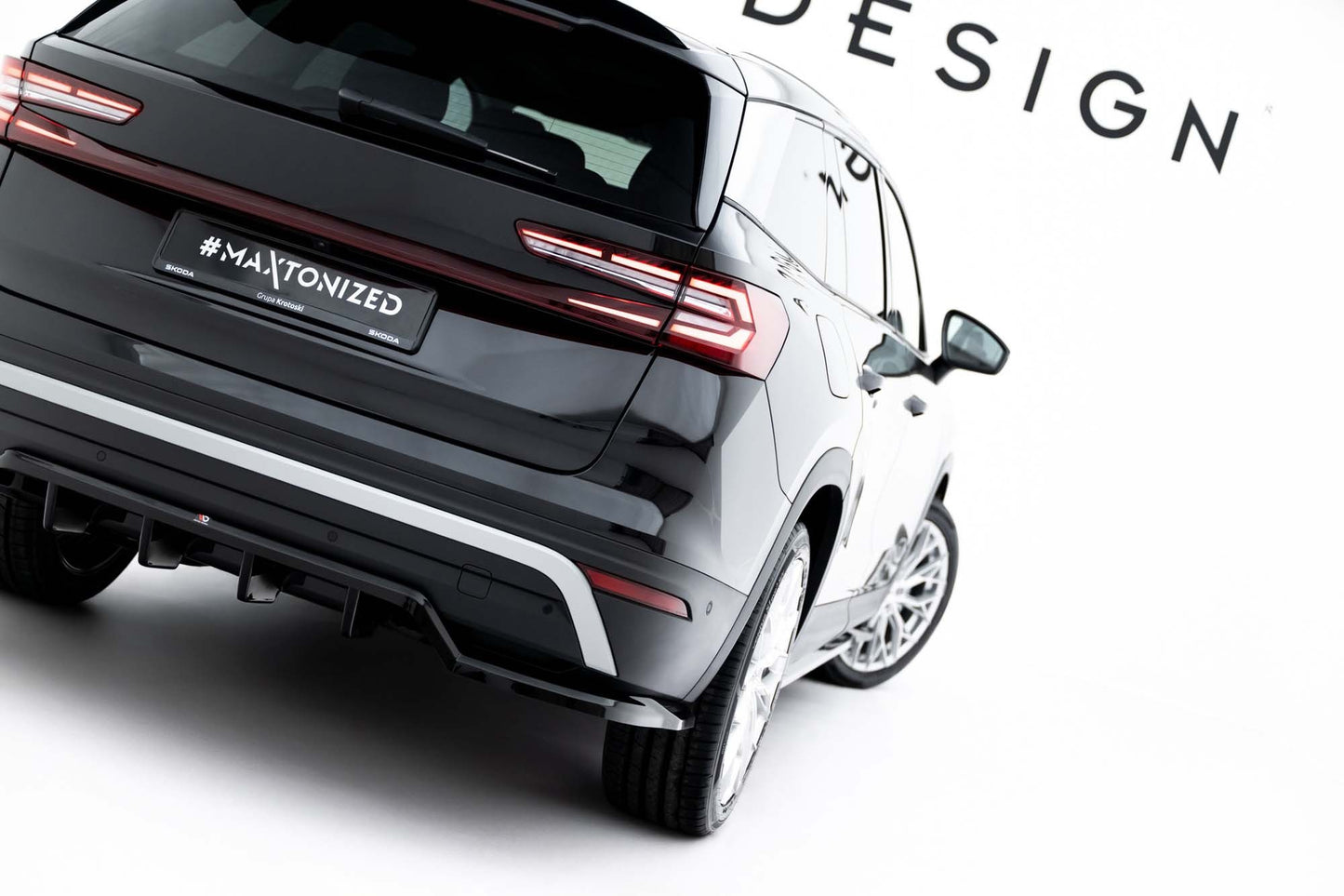 Maxton Design spoiler bara spate pentru Skoda Kodiaq (dupa 2024), negru lac