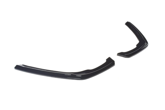 Maxton Design side extensions for Skoda Superb hatchback, break (station wagon) rear bumper after 2019, glossy black