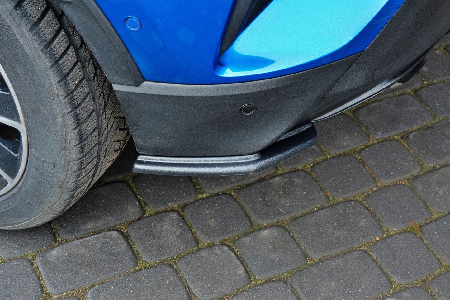 Maxton Design Side Skirts for Toyota C-HR (2016-2019) Rear Bumper, Gloss Black