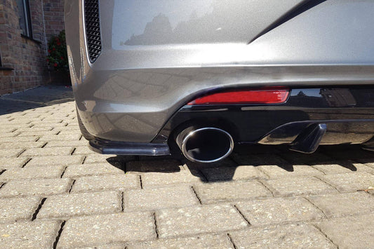 Praguri laterale Maxton Design pentru bara spate R a Volkswagen Scirocco (2014-2017), culoare carbon