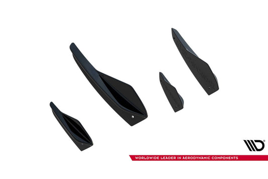 Maxton Design insertii laterale pentru bara fata Hyundai Elantra N (2020-2023), negru lac