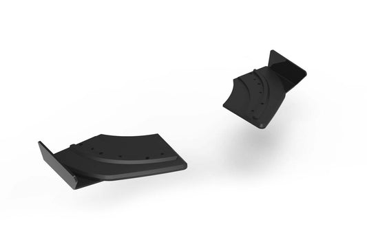 Praguri laterale Maxton Design pentru bara spate a Volkswagen Scirocco R (2008-2014), negru mat